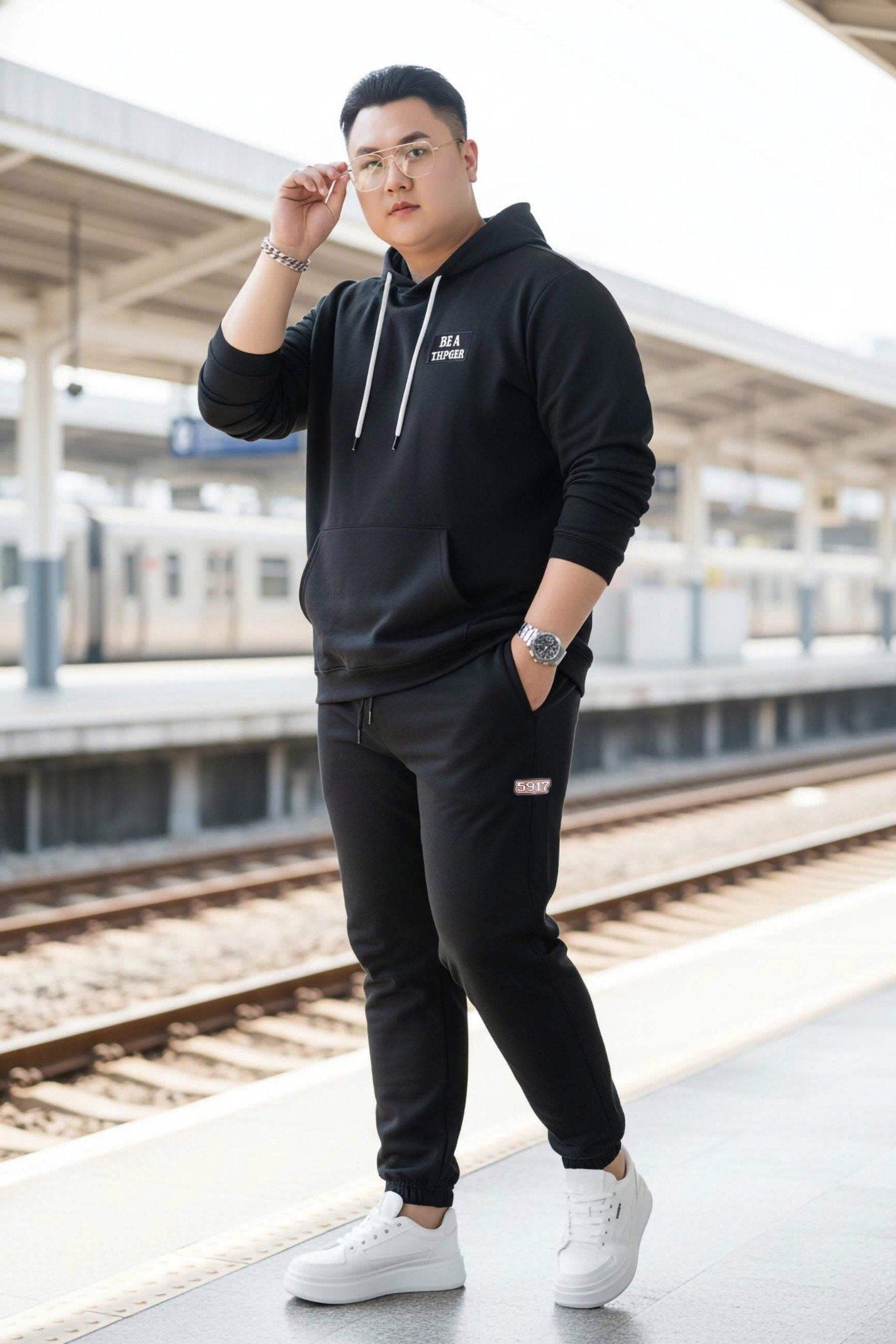 Áo Nỉ Hoodie Trơn Hình Big Size Nam