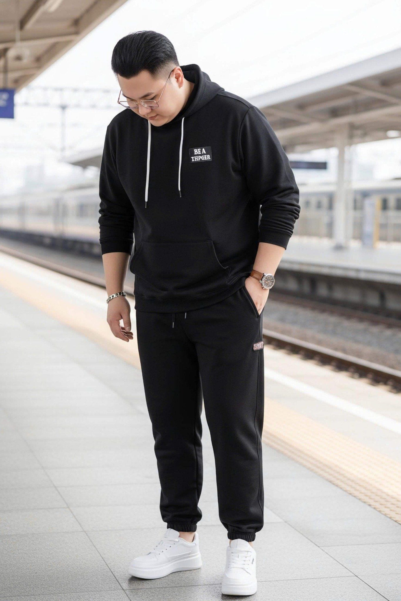 Áo Nỉ Hoodie Trơn Hình Big Size Nam