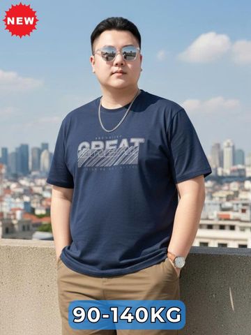 Áo Thun Than In Big Size Nam