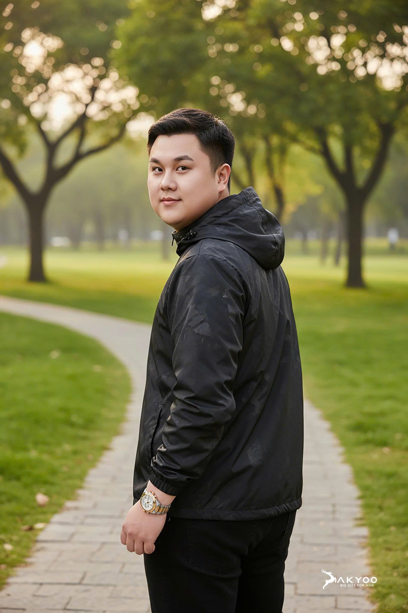 Áo Khoác Gió Họa Tiết Big Size Nam