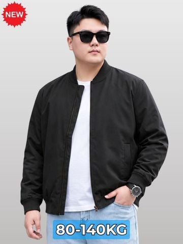 Áo Khoác Bomber Đen Big Size Nam - AK TB DEN
