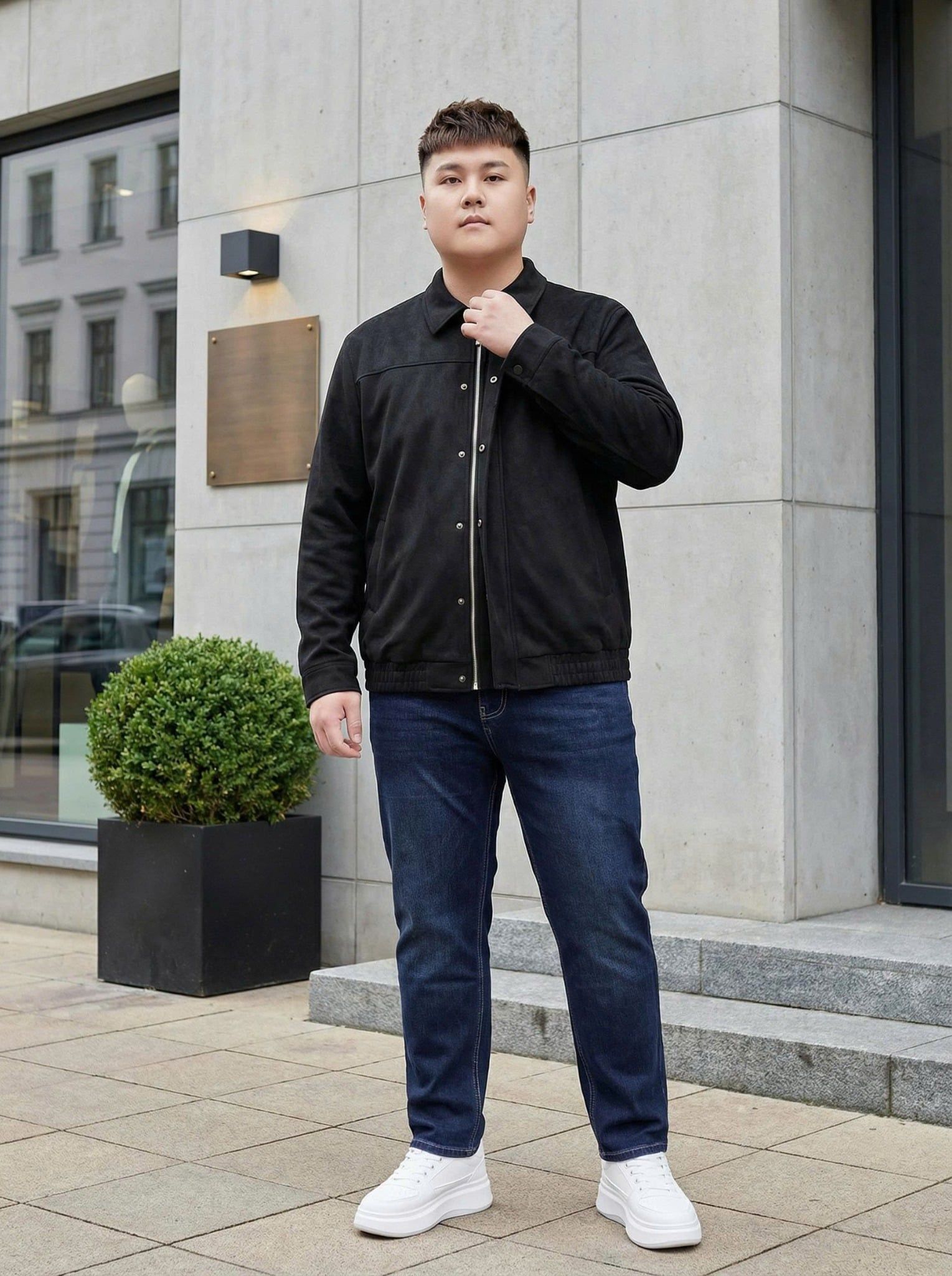 Áo Khoác Da Lộn Big Size Nam