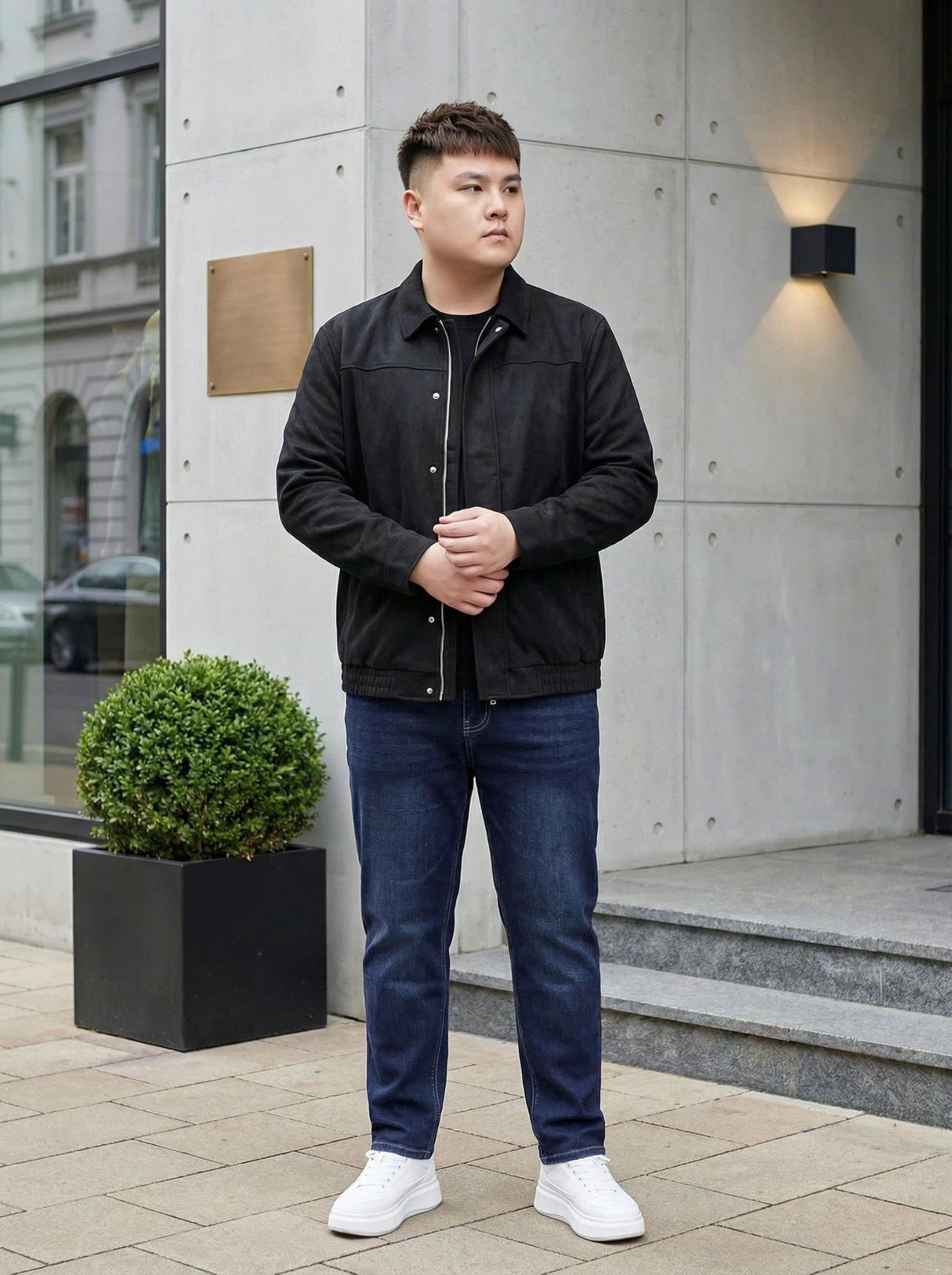 Áo Khoác Da Lộn Big Size Nam