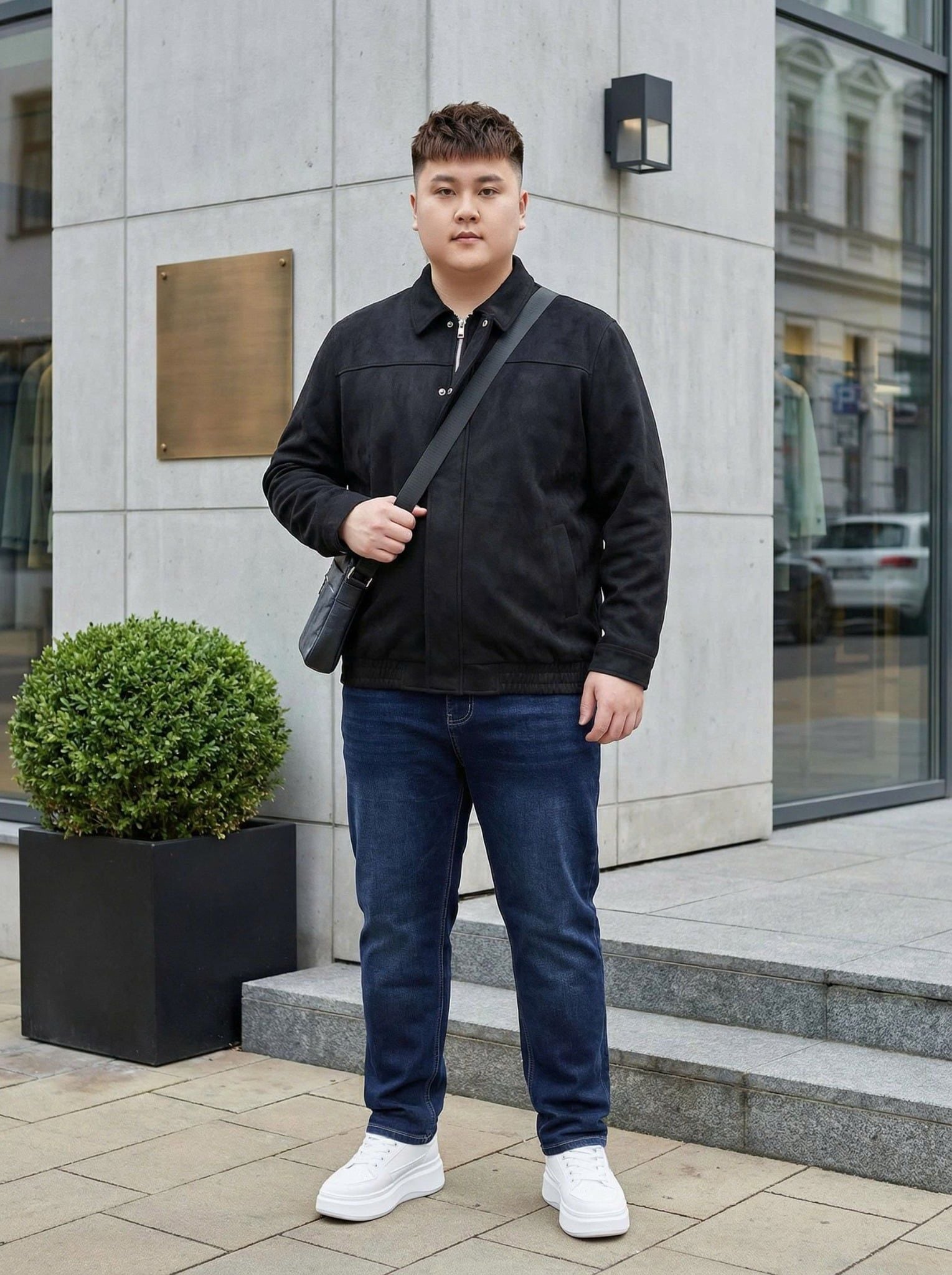 Áo Khoác Da Lộn Big Size Nam