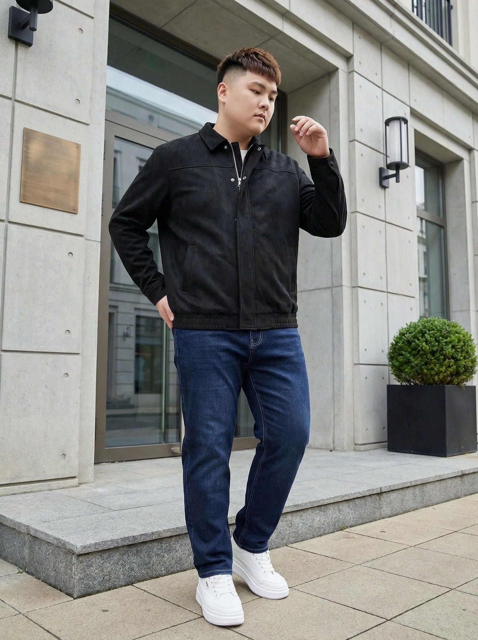 Áo Khoác Da Lộn Big Size Nam