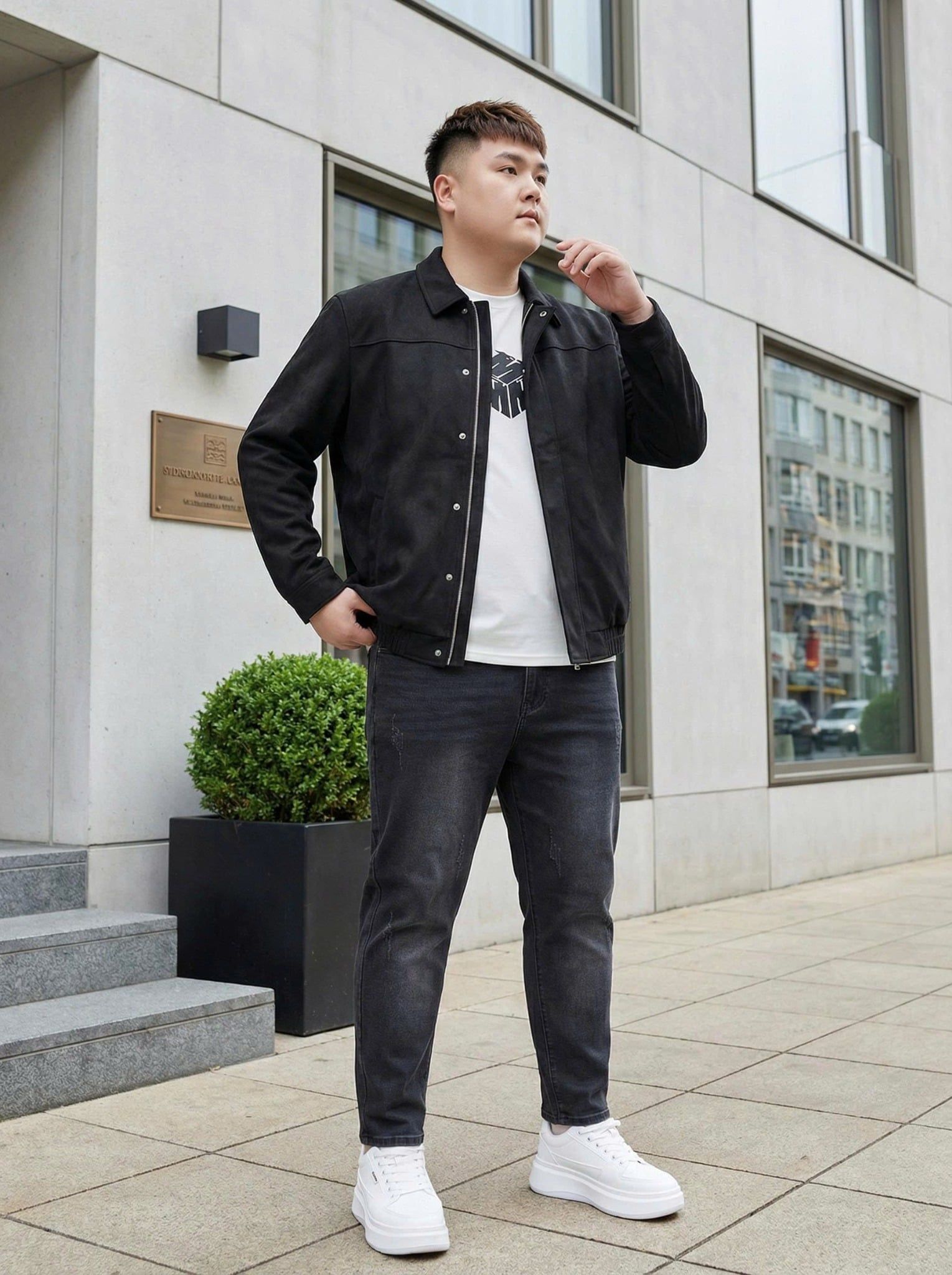 Áo Khoác Da Lộn Big Size Nam