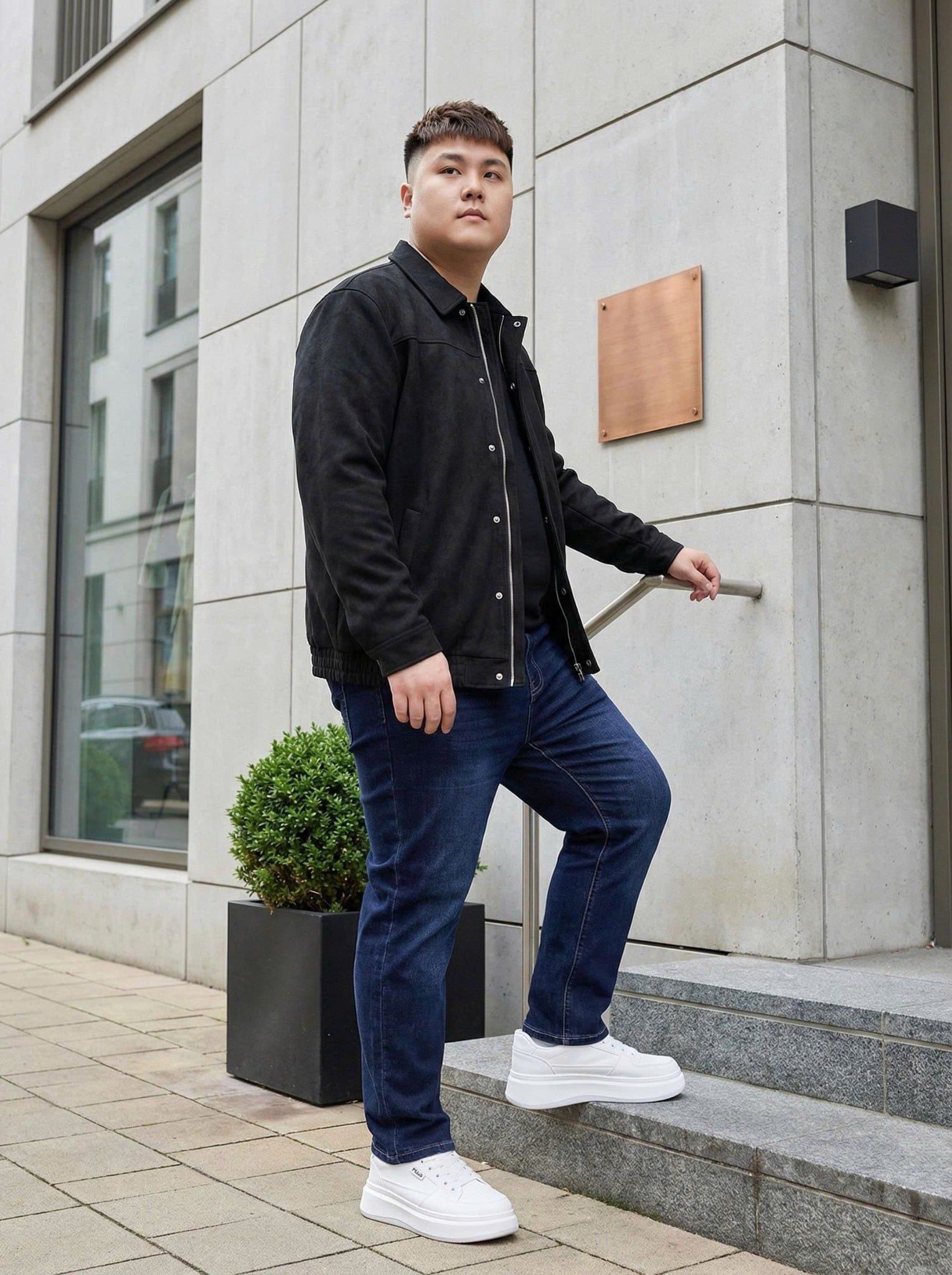 Áo Khoác Da Lộn Big Size Nam