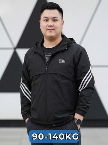 Áo Khoác Gió Viền Tay Big Size Nam