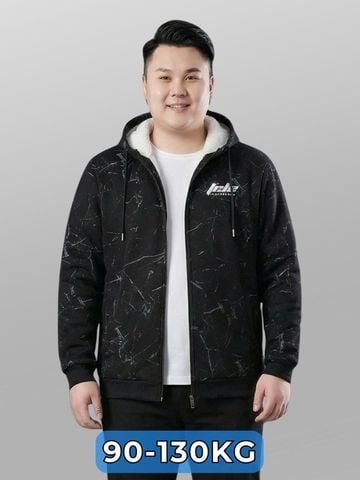 Áo Khoác Nỉ Đen Big Size Nam
