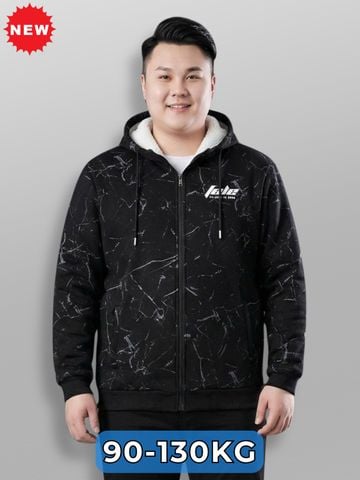 Áo Khoác Nỉ Đen Big Size Nam