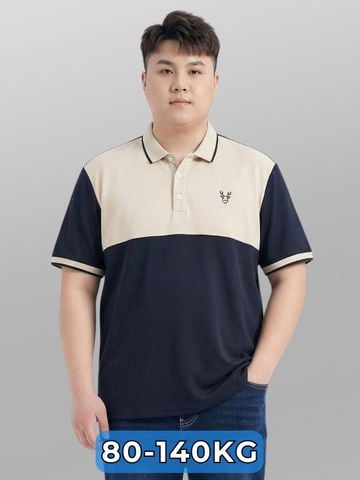 Áo Polo Ghi Xanh Big Size Nam