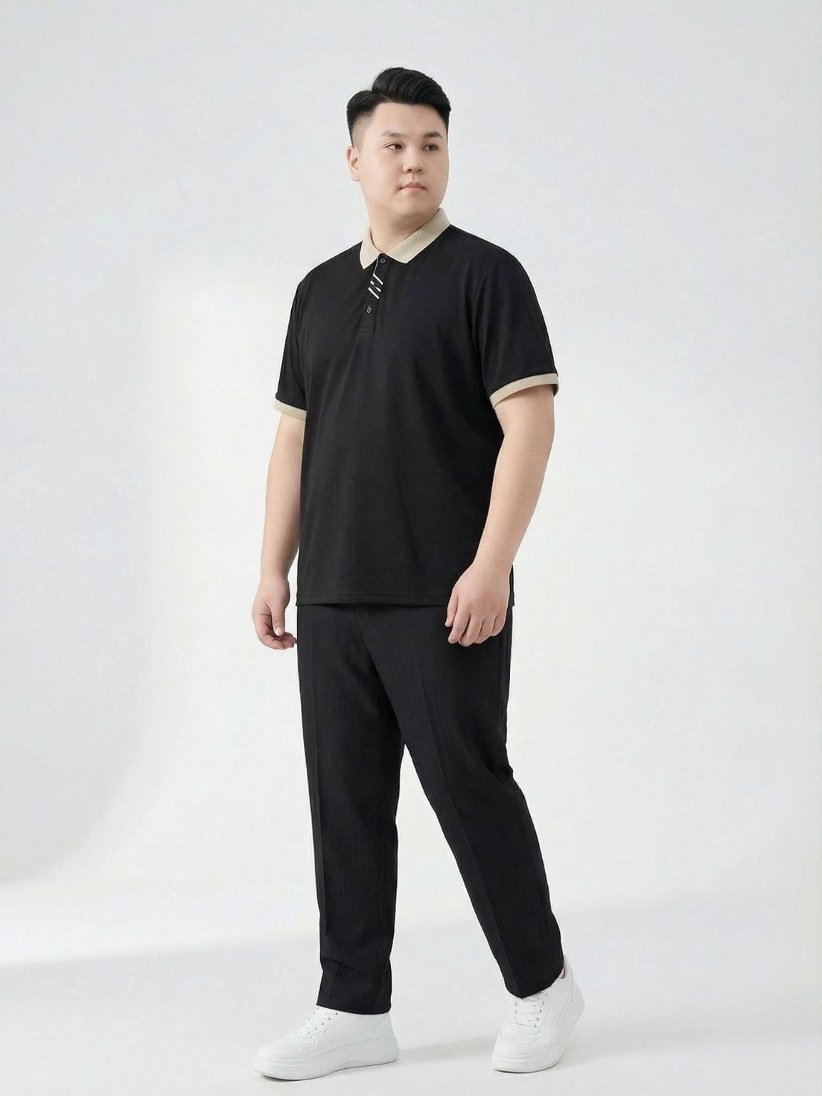 Áo Polo Cổ Ghi Big Size Nam