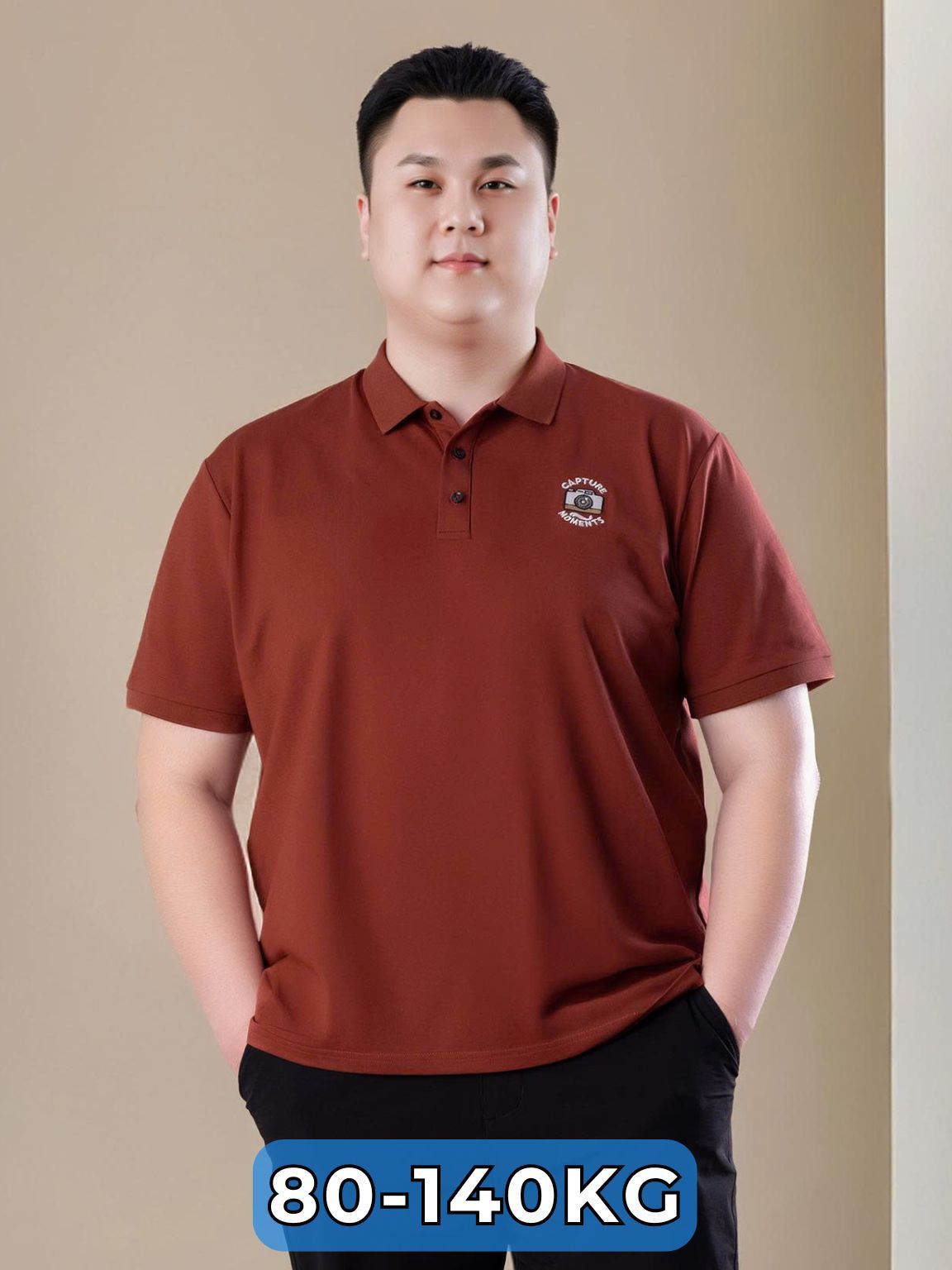 Áo Polo Cam Big Size Nam