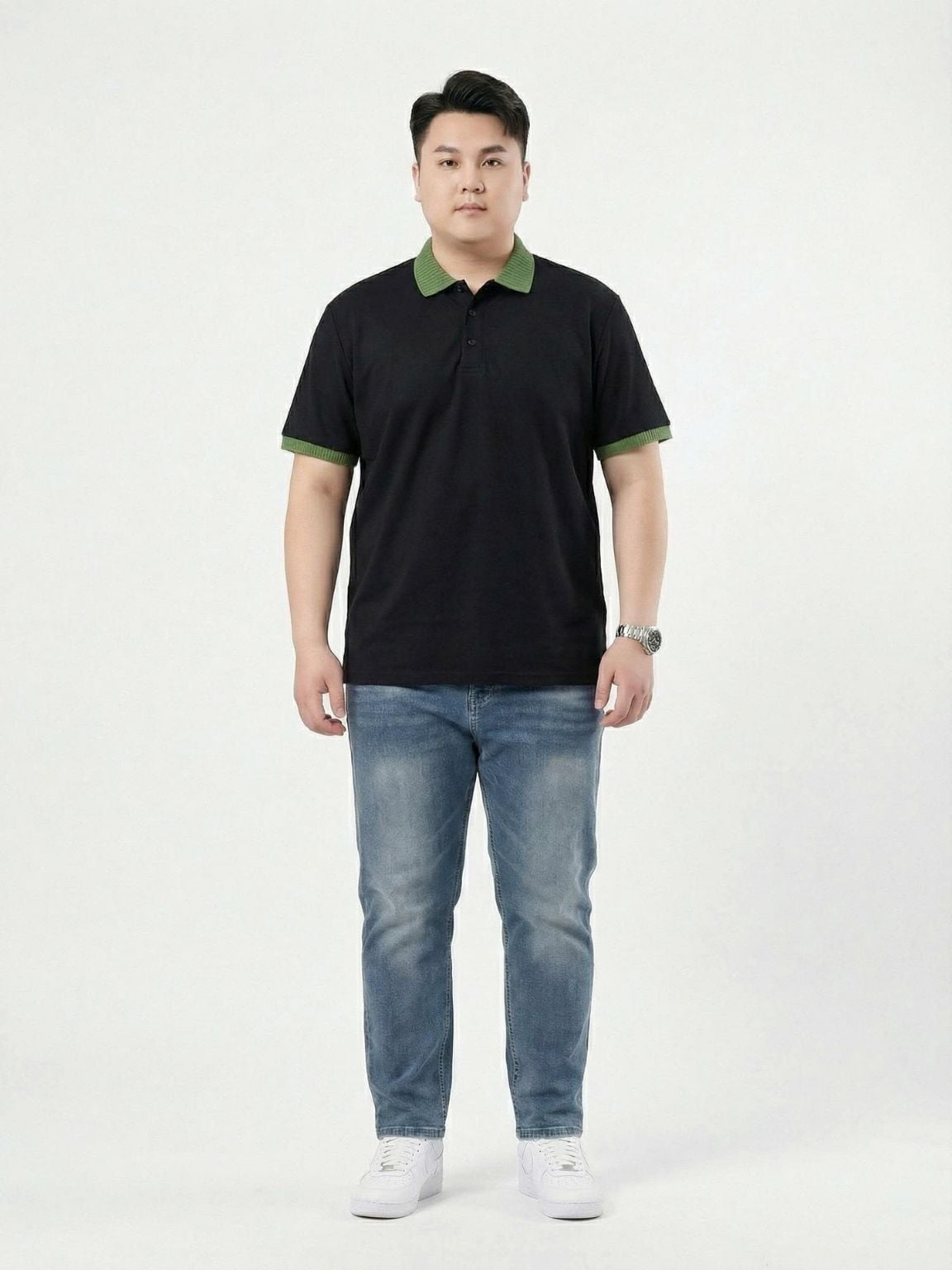 Áo Polo Cổ Xanh Big Size Nam