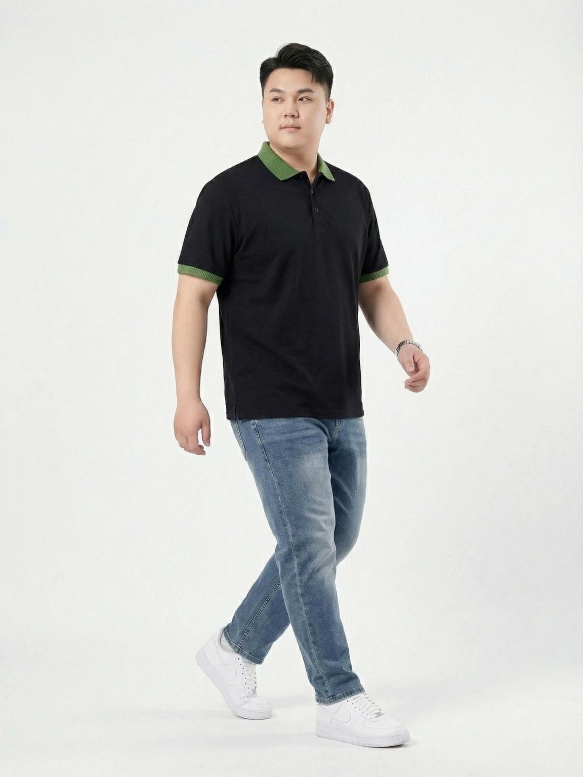 Áo Polo Cổ Xanh Big Size Nam