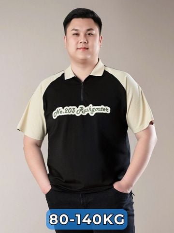 Áo Polo Đen B1 Big Size Nam