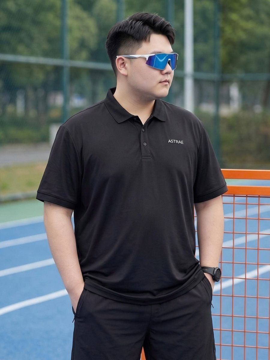 Áo Polo Đen Thể Thao Big Size Nam - PL M DEN