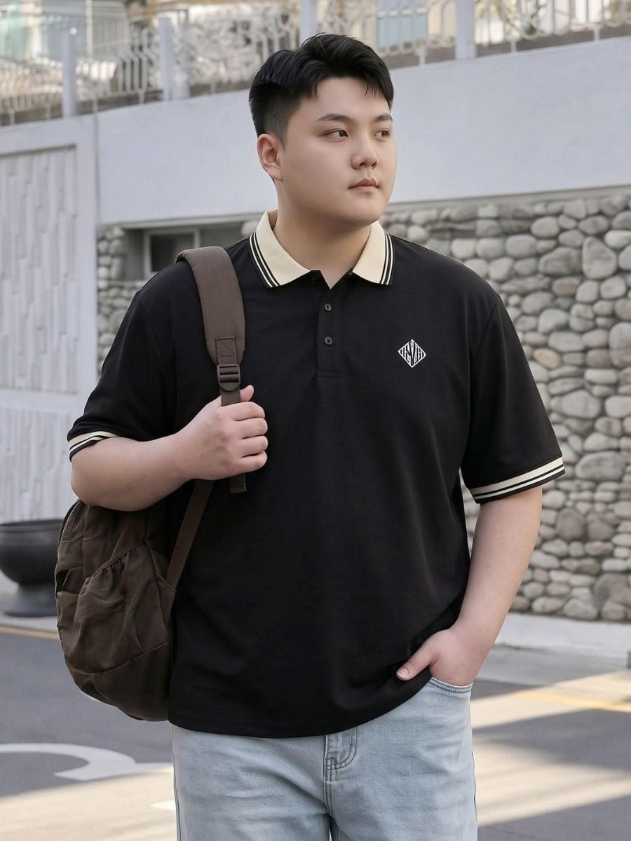 Áo Polo Đen Big Size Nam - PL CO BE