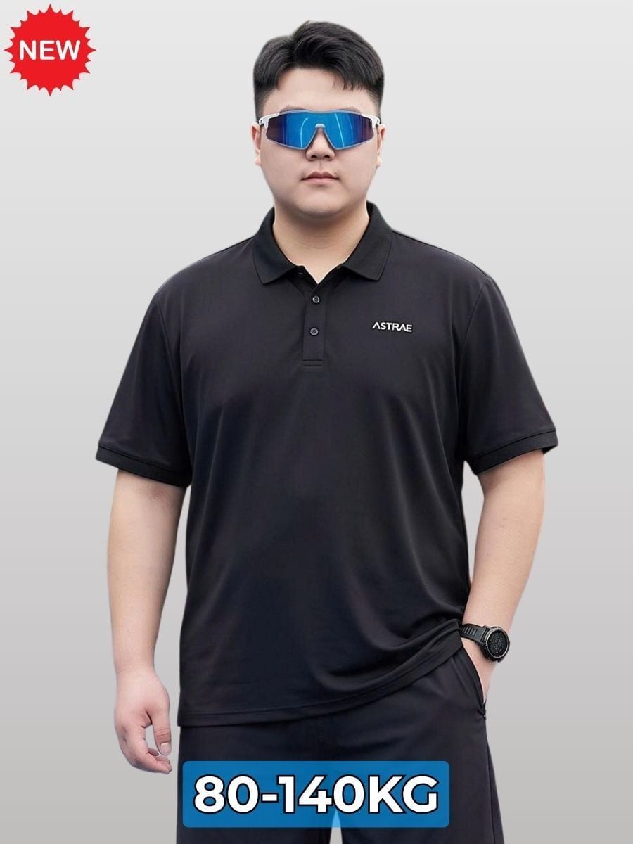 Áo Polo Đen Thể Thao Big Size Nam - PL M DEN