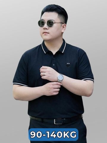 Áo Polo Đen Viền Big Size Nam