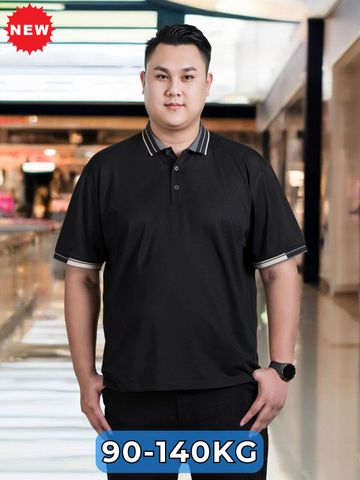 Áo Polo Đen Viền Big Size Nam
