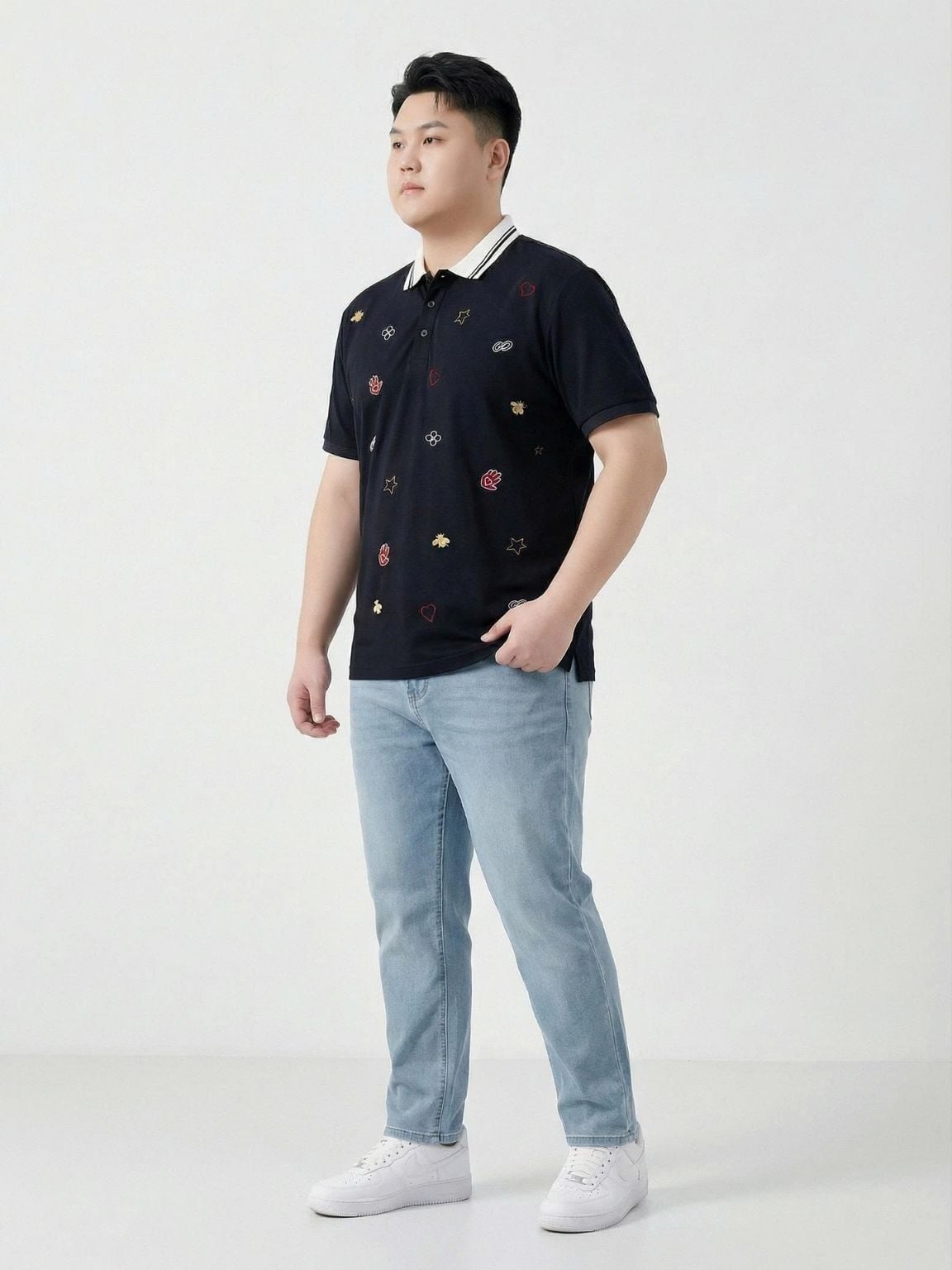 Áo Polo Logo Big Size Nam