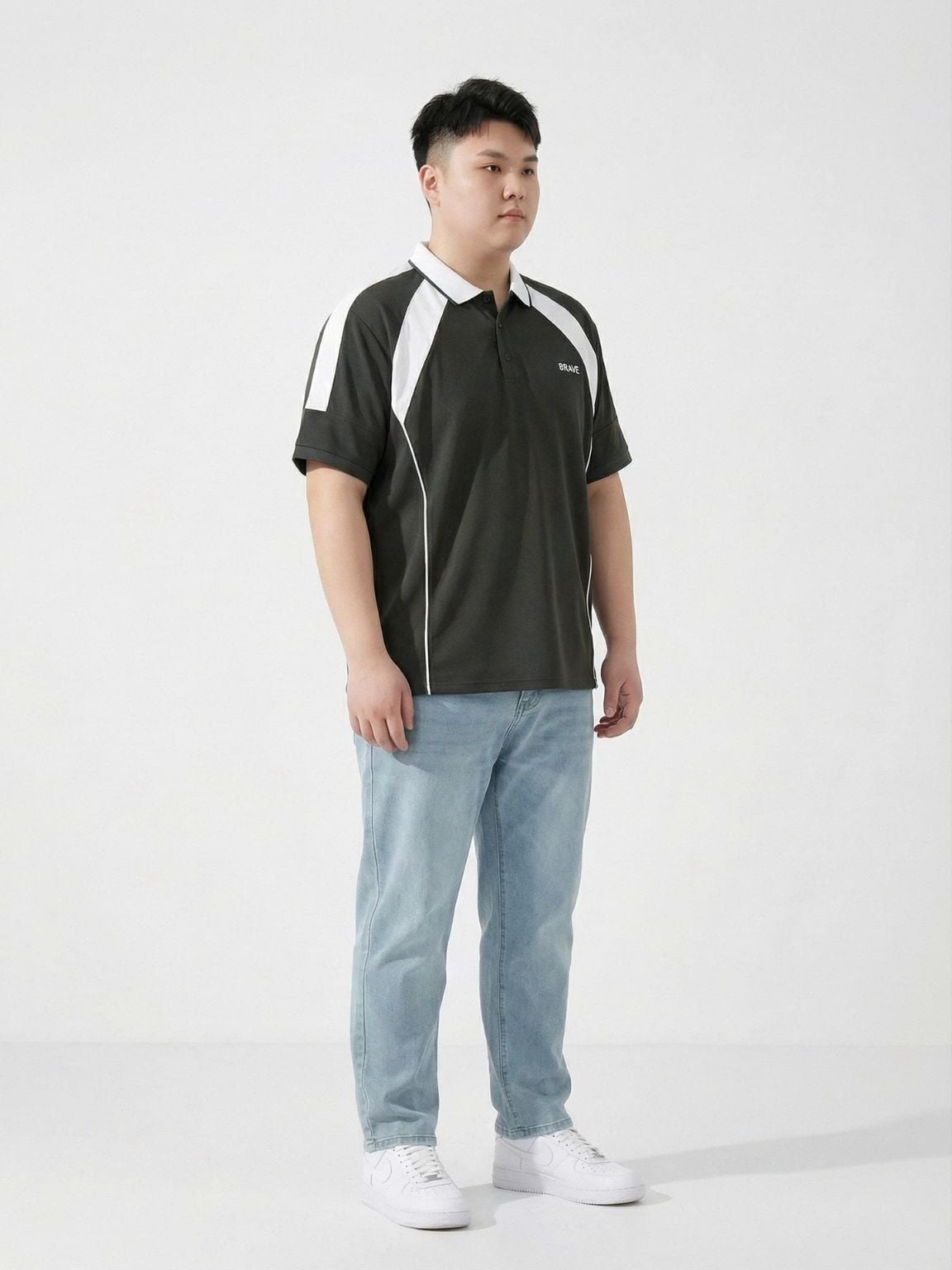 Áo Polo Ghi Big Size Nam