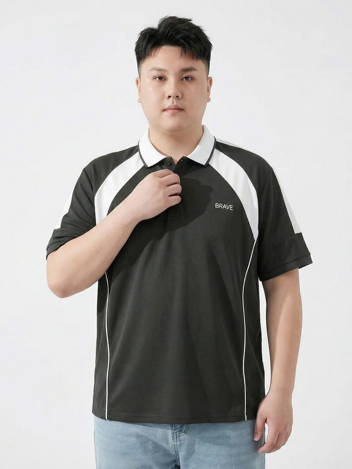 Áo Polo Ghi Big Size Nam