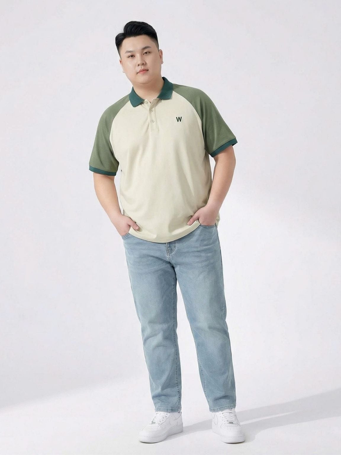 Áo Polo Phối Be Big Size Nam