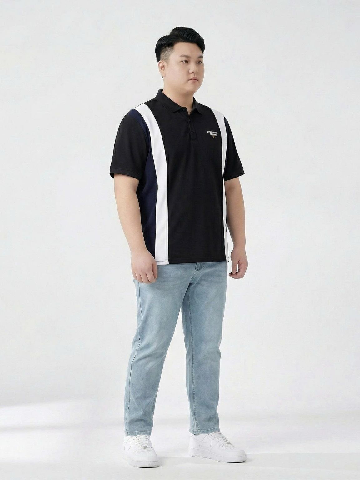 Áo Polo Sọc Đen Big Size Nam