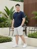 Áo Polo Xanh Cổ Viền Big Size Nam