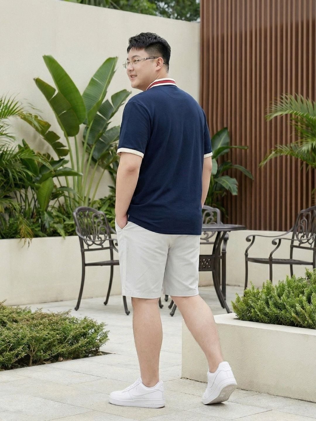 Áo Polo Xanh Cổ Viền Big Size Nam