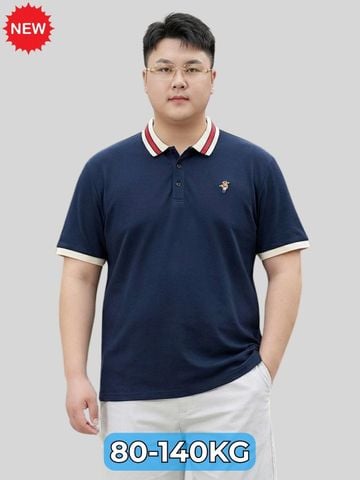 Áo Polo Xanh Cổ Viền Big Size Nam