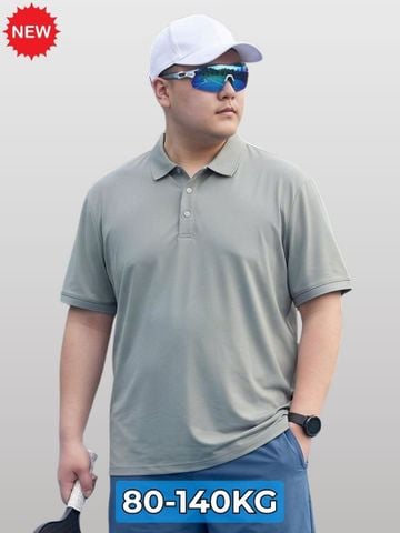 Áo Polo Thể Thao Ghi Xám Big Size Nam - PL D5