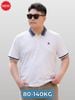 Áo Polo Trắng Cổ Xanh Than Big Size Nam - PL CO THAN