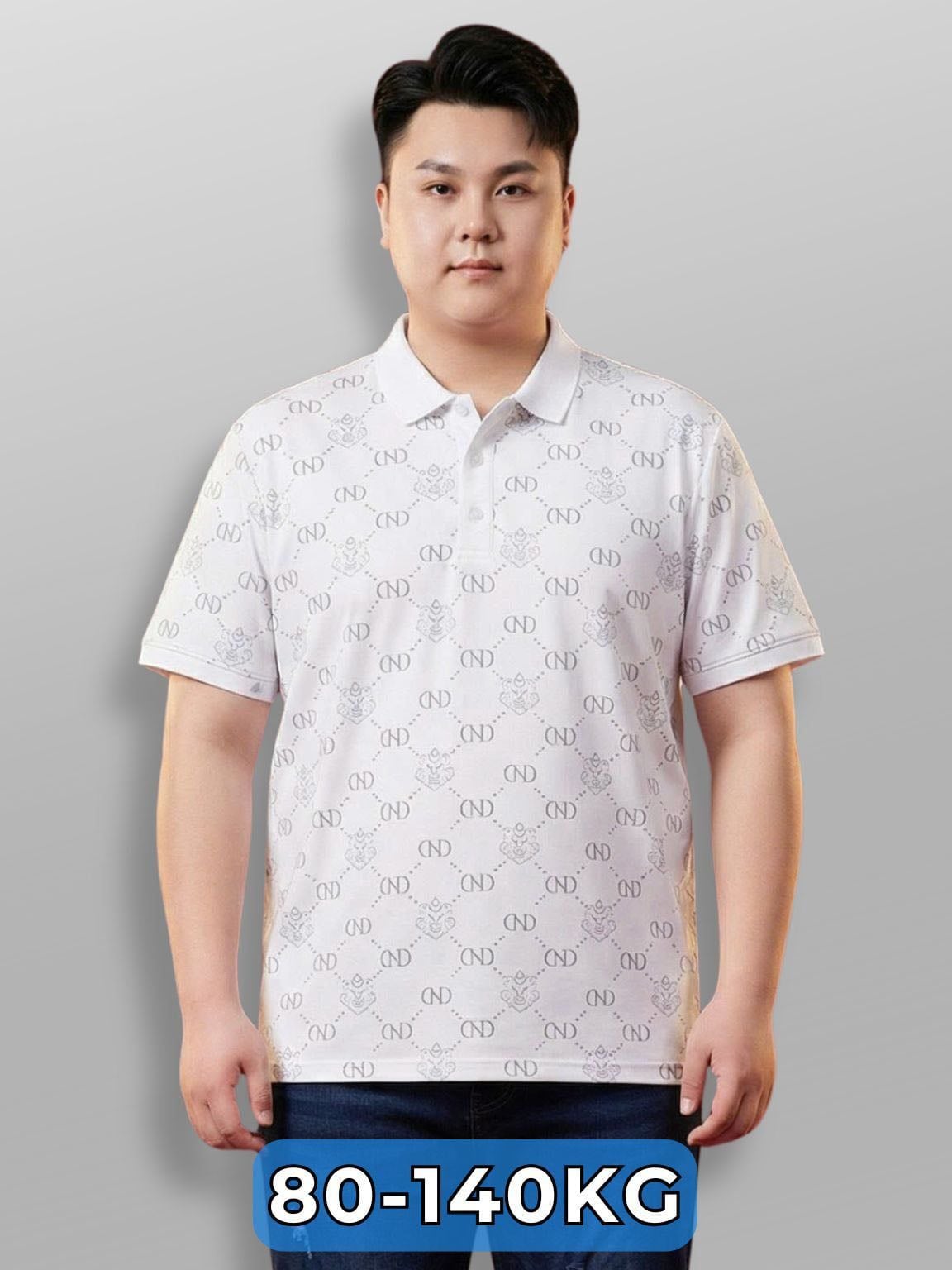 Áo Polo Trắng In Big Size Nam
