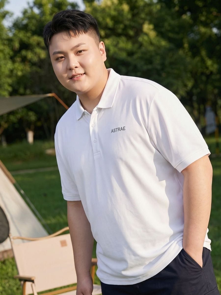 Áo Polo Trắng Thể Thao Big Size Nam - PL M TRANG
