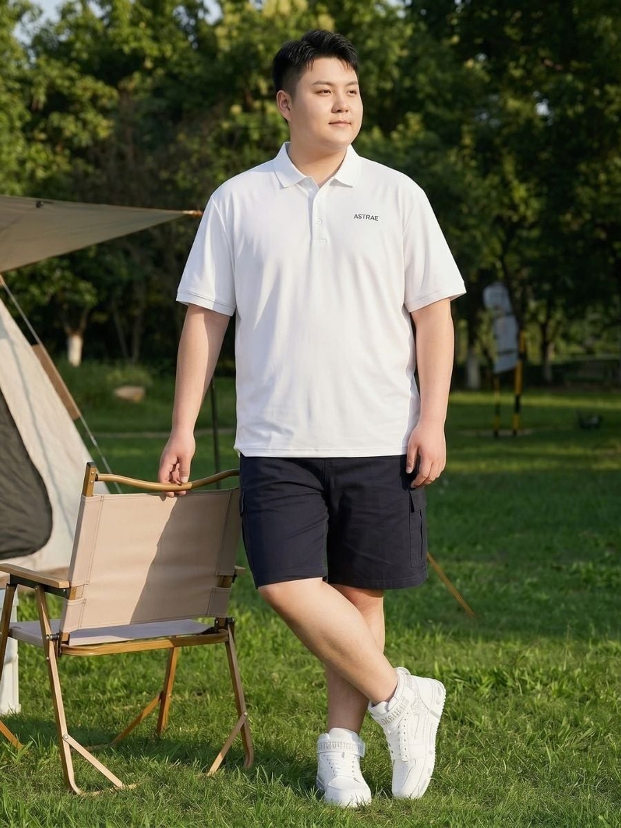 Áo Polo Trắng Thể Thao Big Size Nam - PL M TRANG
