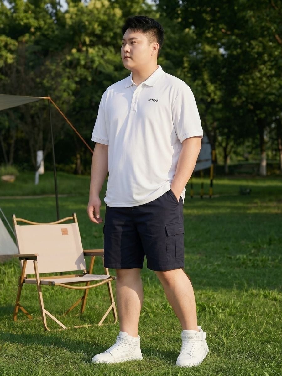 Áo Polo Trắng Thể Thao Big Size Nam - PL M TRANG