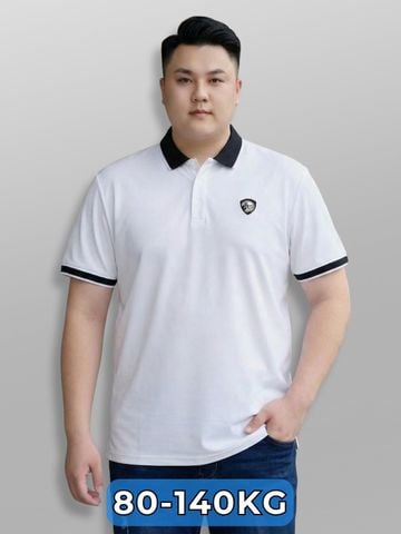 Áo Polo Trắng Viền Big Size Nam
