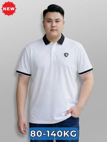 Áo Polo Trắng Viền Big Size Nam