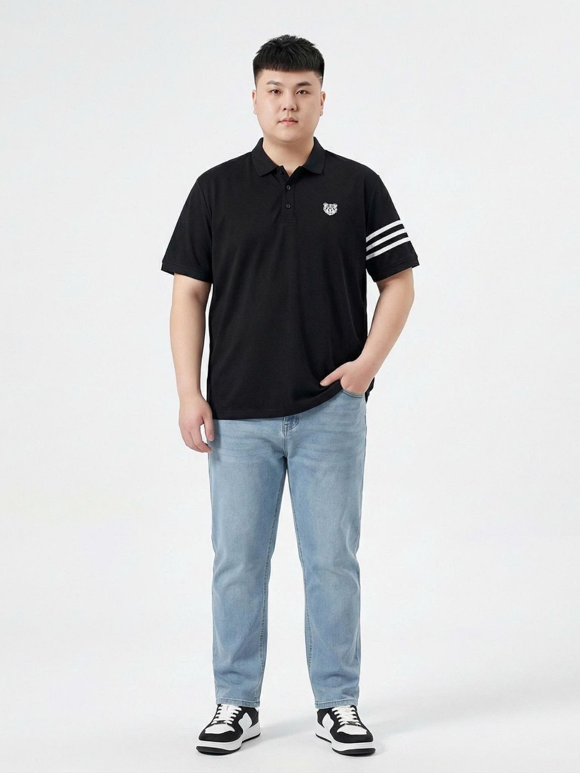 Áo Polo Viền Tay Big Size Nam