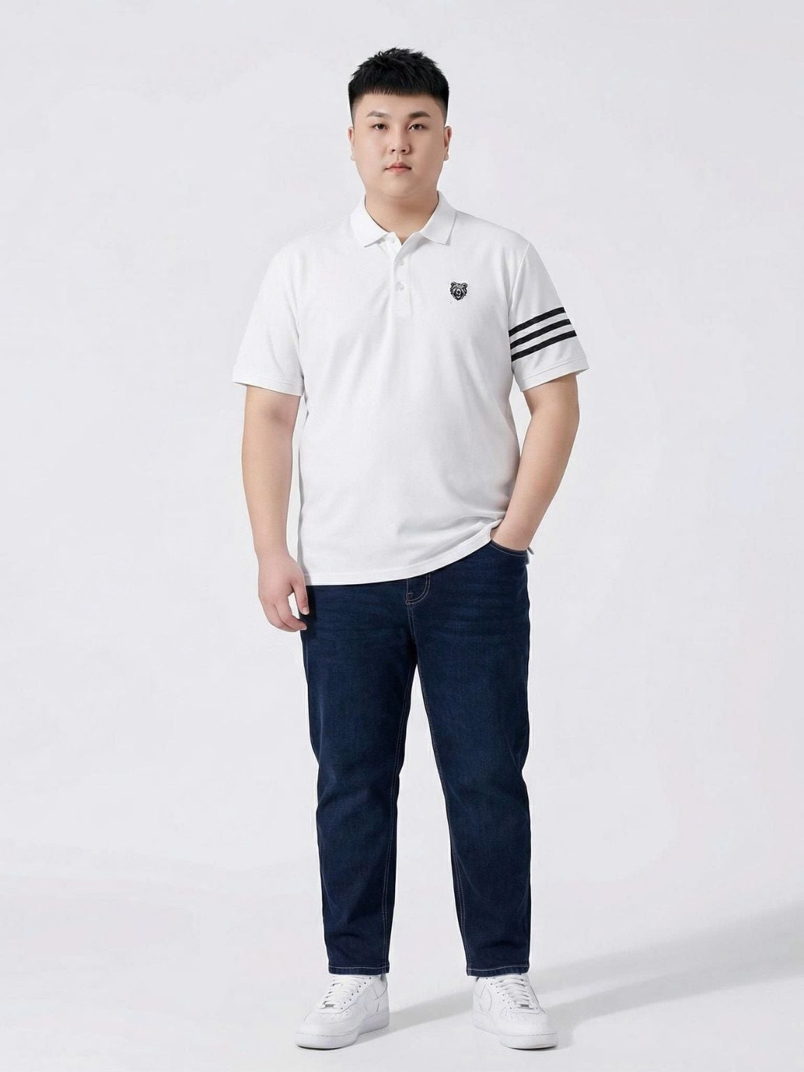 Áo Polo Viền Tay Big Size Nam