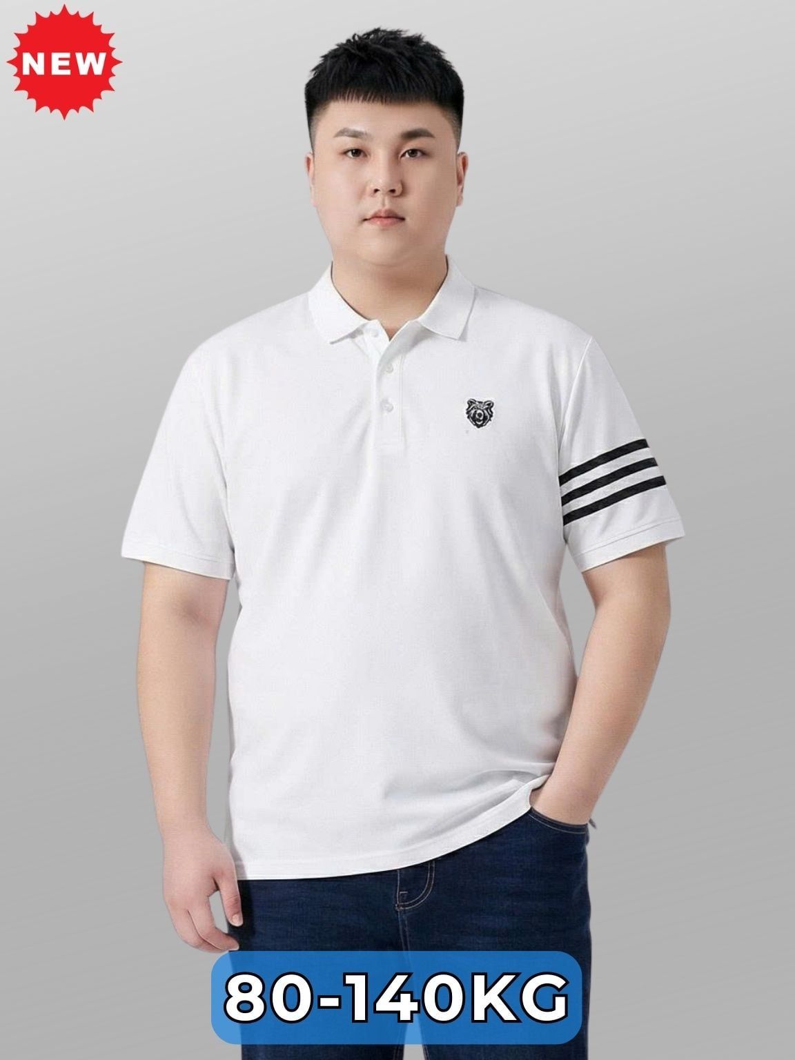 Áo Polo Viền Tay Big Size Nam
