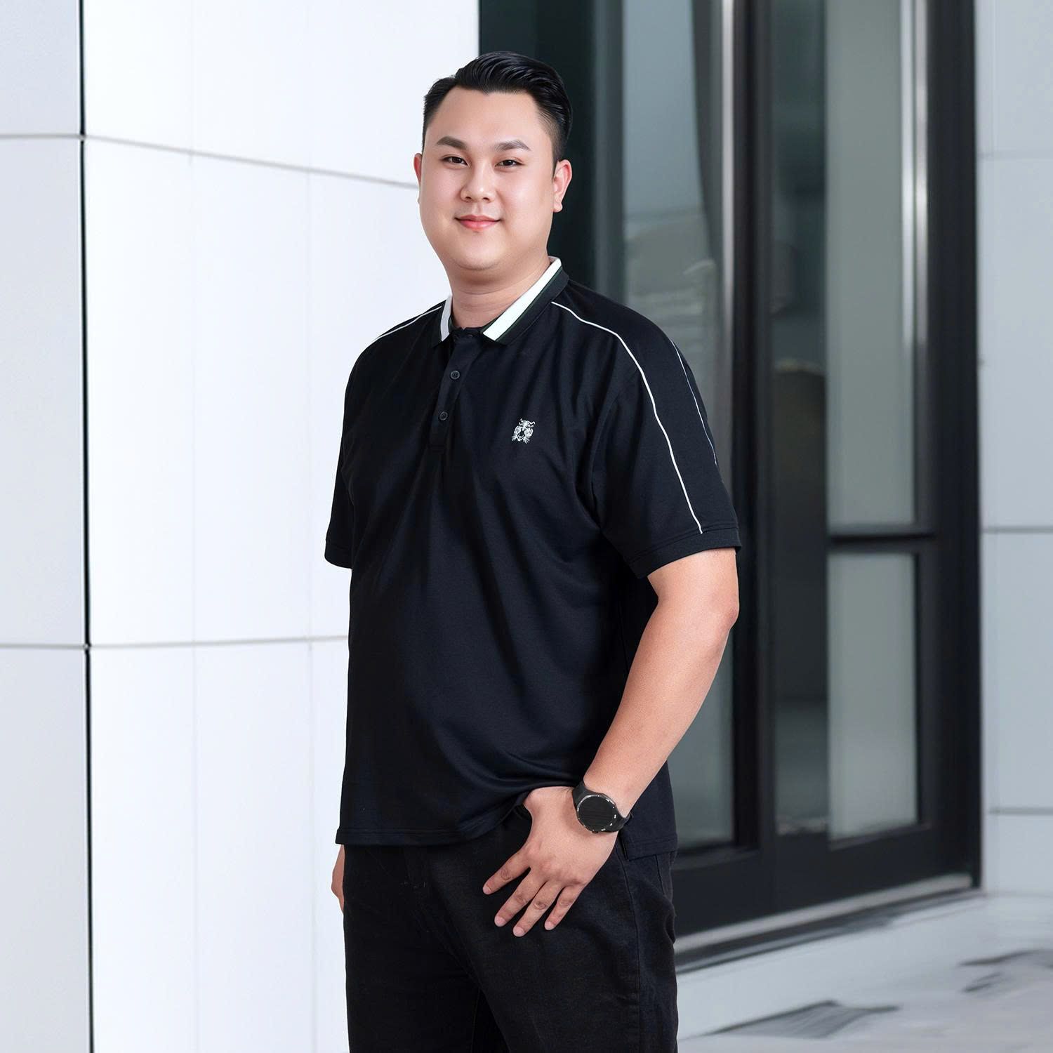 Áo Polo Xanh Đen Big Size Nam