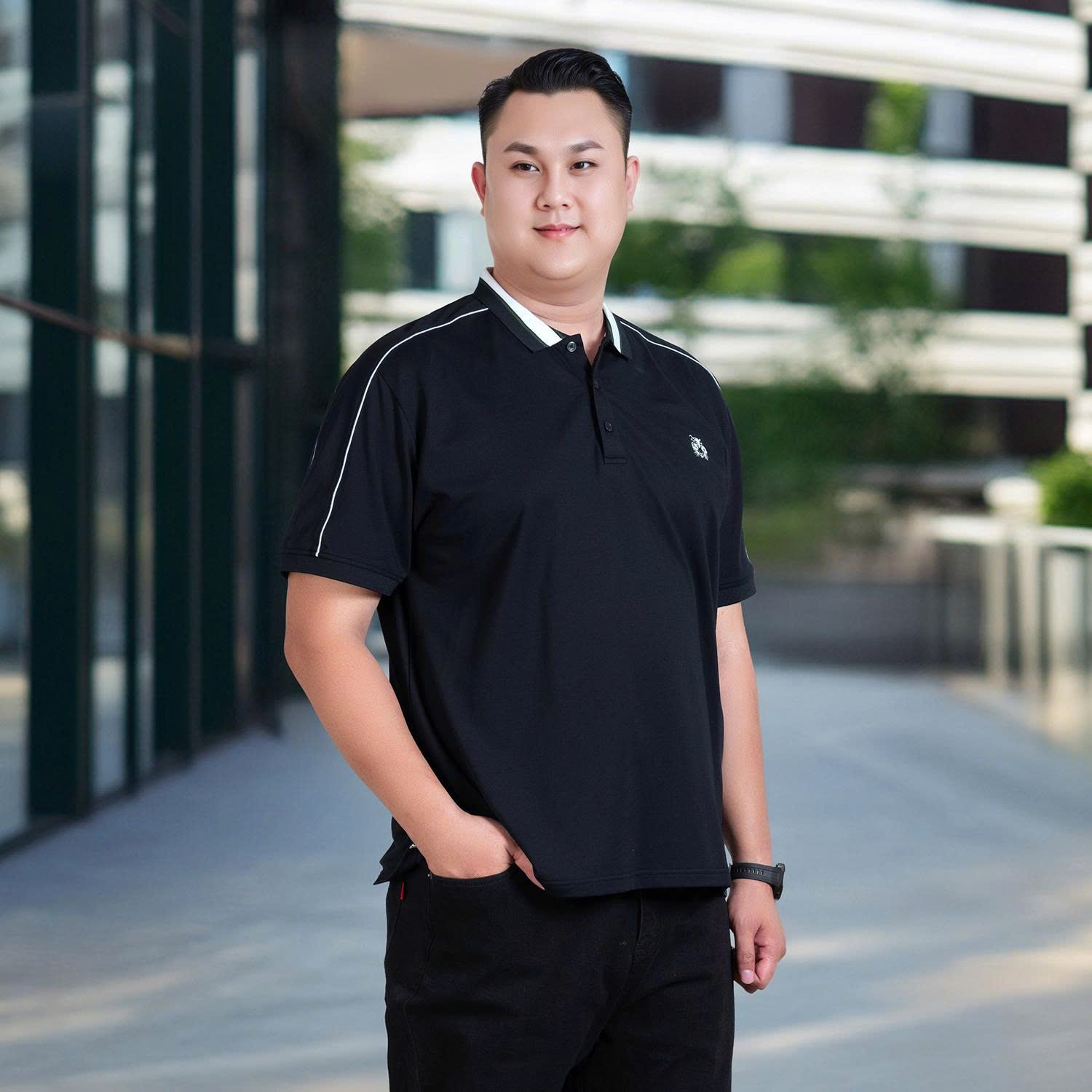 Áo Polo Xanh Đen Big Size Nam