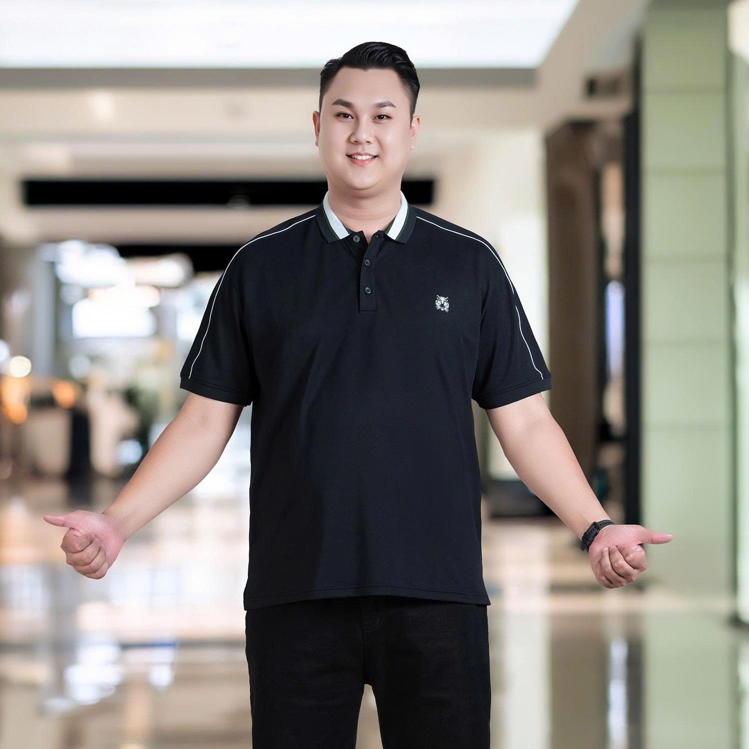 Áo Polo Xanh Đen Big Size Nam