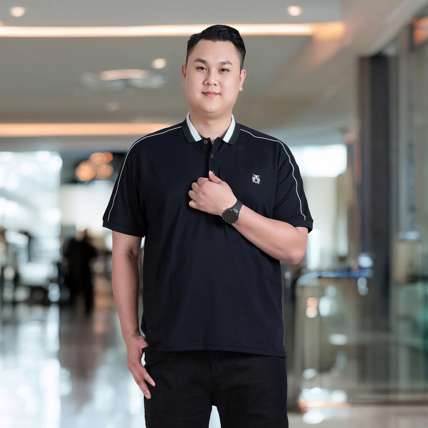 Áo Polo Xanh Đen Big Size Nam