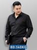 Áo Sơ Mi Đen Dài Tay Big Size Nam