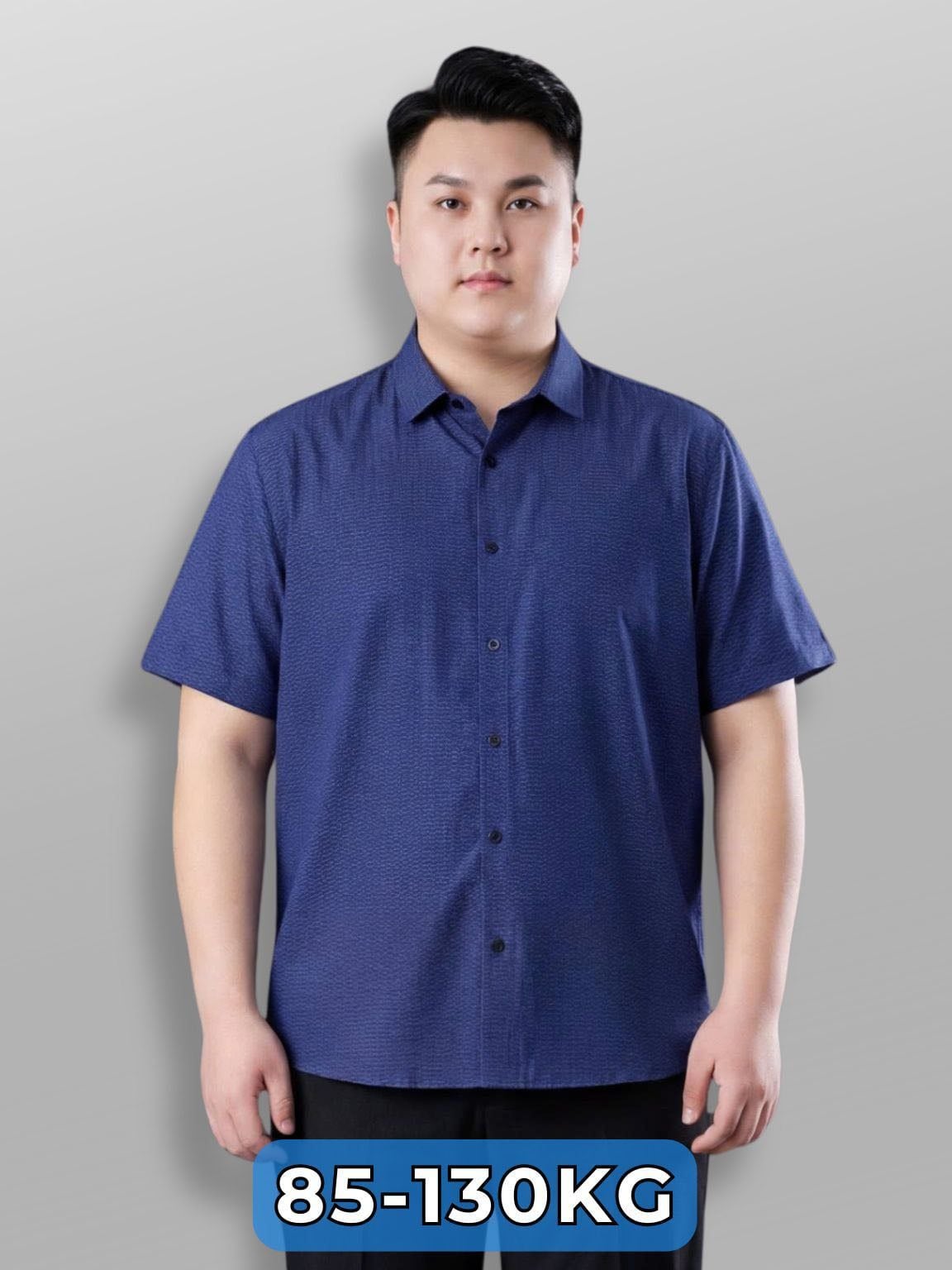 Áo Sơ Mi In Than Cộc Tay Big Size Nam